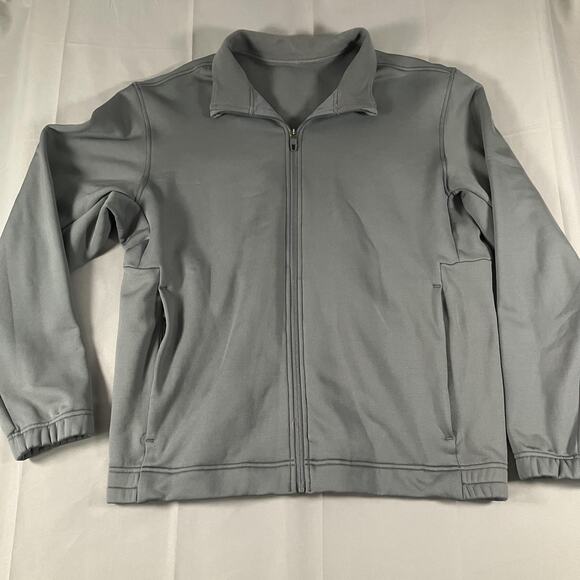 Lululemon Jacket Mens Extra Large Gray Full Zip Fleece Lined Pockets Athletic - Picture 1 of 11